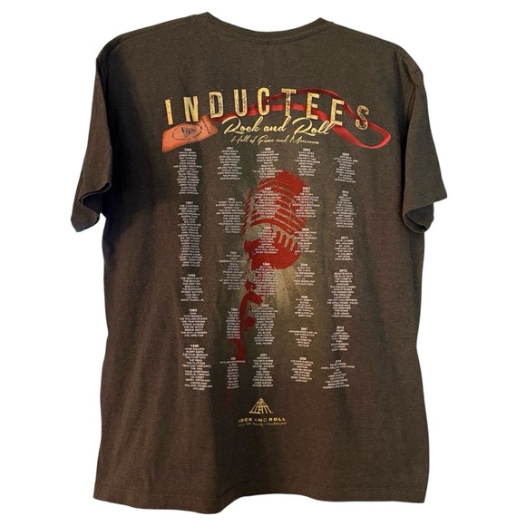2014 Rock Hall Inductees Tee Gray XL Band Shirt - Picture 2 of 5